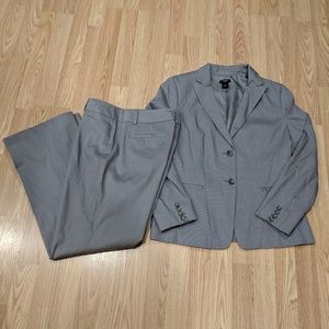 [10] Ann Taylor Gray Pinstripe Suit